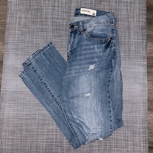 Pistola Light Wash Ripped Boyfriend Jeans